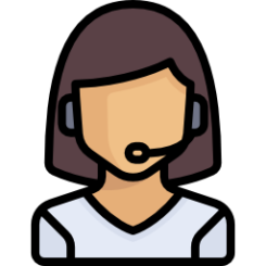 A cartoon of a woman wearing headphones and a white shirt.